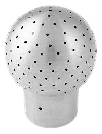 Small spray ball, 360° cleaning pattern