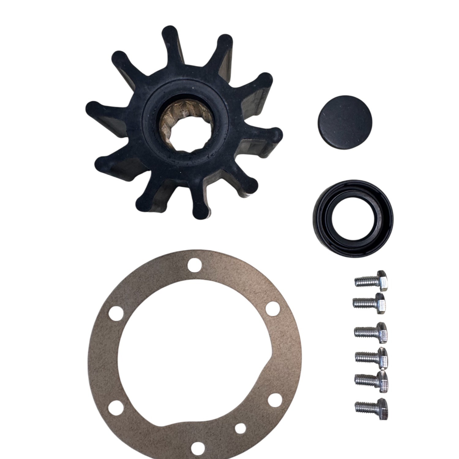 Service-Kit: Impeller, Wellendichtring, Dichtung und Schrauben