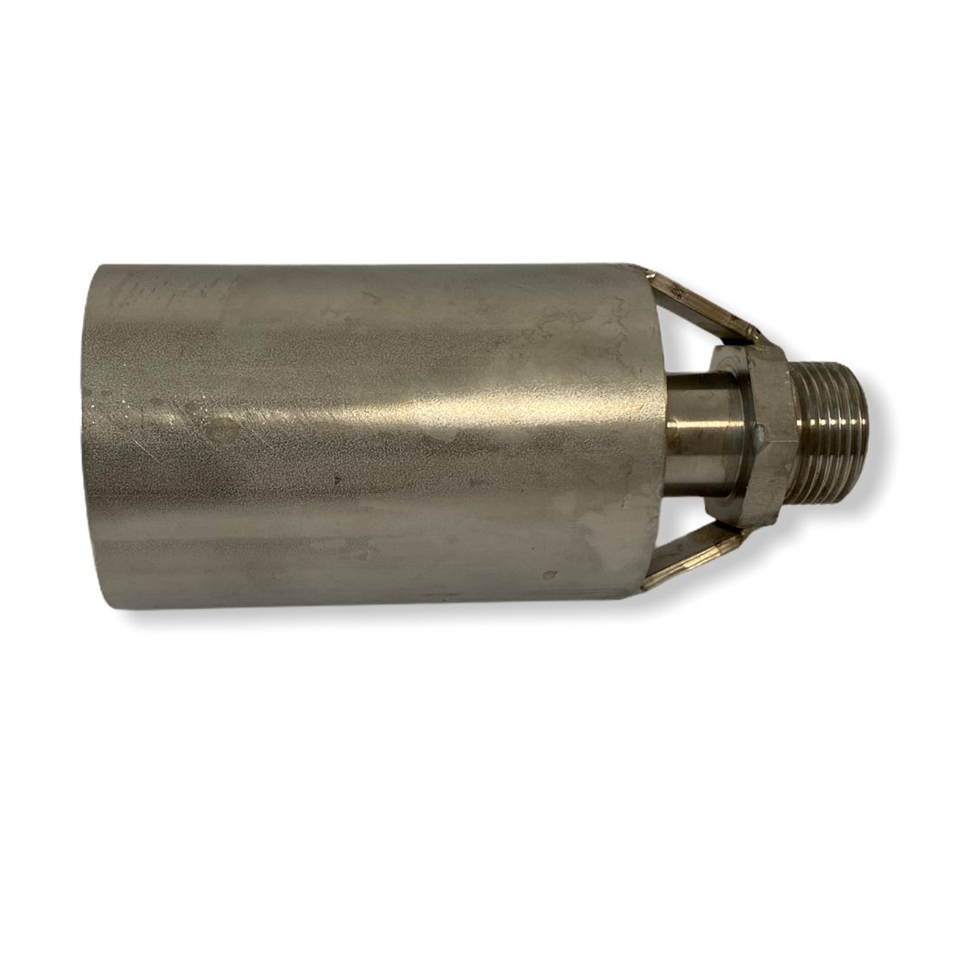 Stainless steel mixing nozzle for two-fluid atomisation