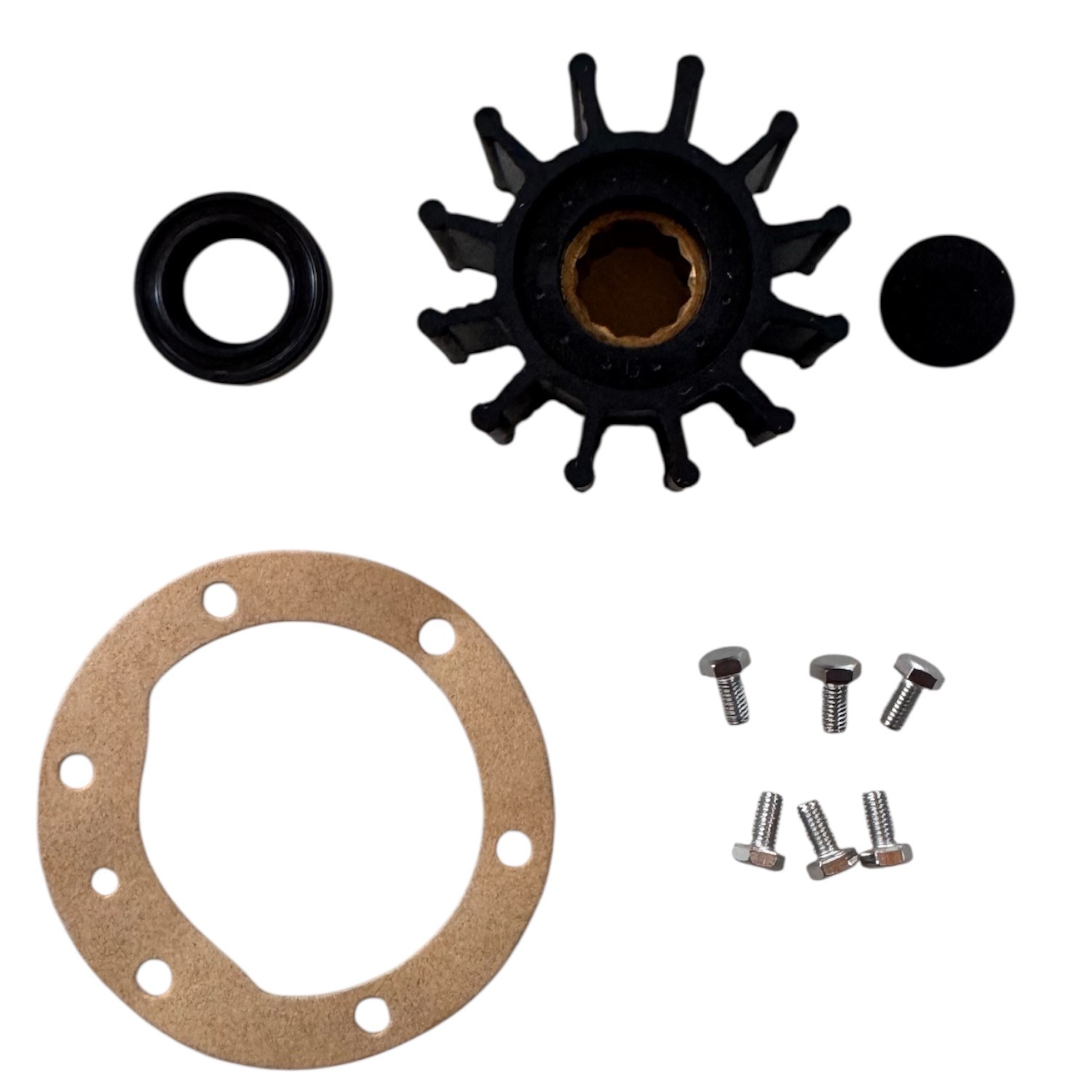 Jabsco Service-Kit SK384-0101 mit Impeller, Wellendichtring, Dichtung und Schraubensatz
